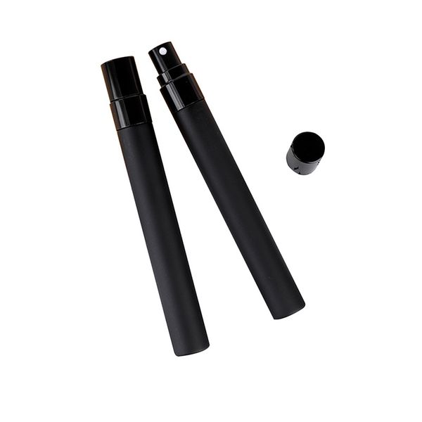 

10ml small glass perfume bottle empty black atomizer spray bottles for cosmetic packing in stocks