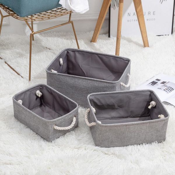 

storage baskets portable folding basket foldable linen box bins fabric organizer office bedroom closet toys laundry