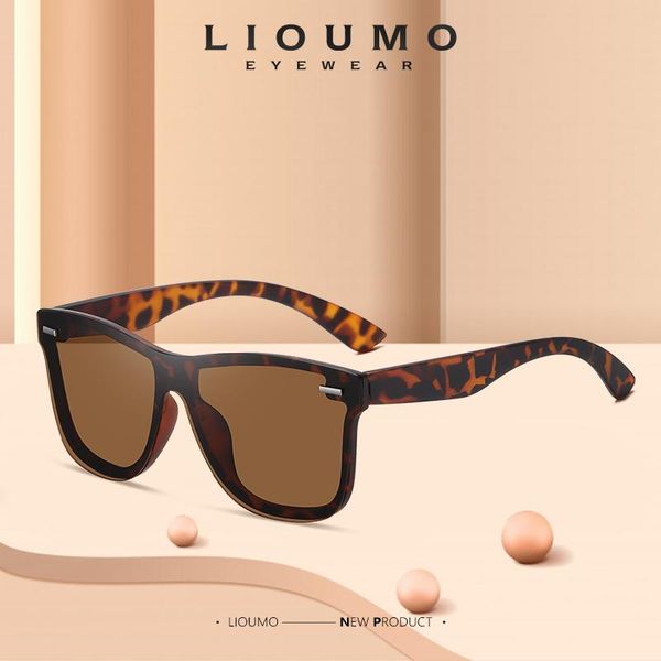 

sunglasses lioumo fashion women polarized for men car driving glasses anti-glare goggles leopard lunette de soleil homme, White;black