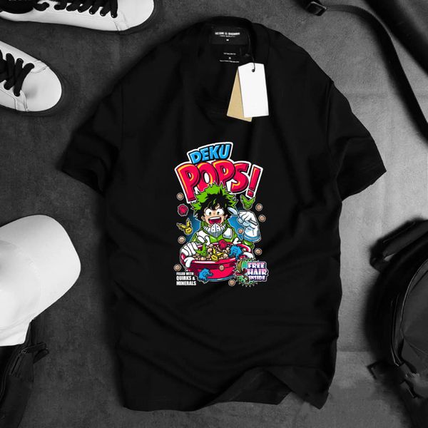 

deku pops classic t-shirt, White;black