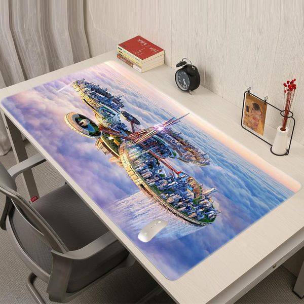 

mouse pads & wrist rests city of sky mousepad pad gamer mat large gaming keyboard mause cute carpet anime accessories kawaii pc cabinet desk