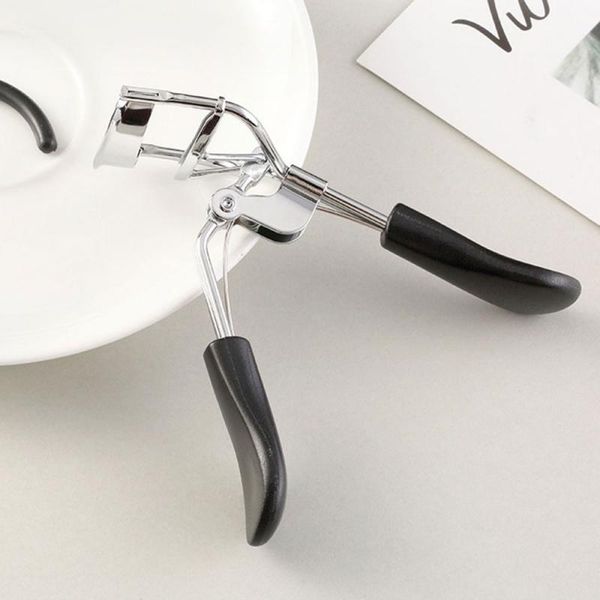 

eyelash curler 1pcs woman silver eyelashes supplementer clip with black handle lash tool easy to beauty tools
