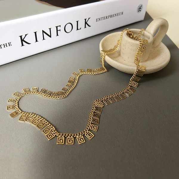 

european american women's piece clavicle retro personality fashion temperament can be folded with accessories and high-grade banquet we, Silver