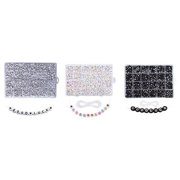 

chopsticks 1200pcs round acrylic letter beads set for kid bracelets necklace making beaded material plastic alphabet boxs