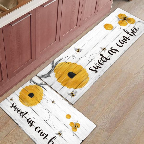 

bee honey wood grain hive kitchen mat home bedroom living room carpet entrance doormat outdoor door carpets