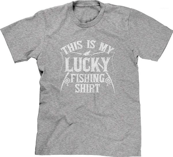 

men's t-shirts blittzen mens t-shirt this is my lucky fishing shirt, White;black
