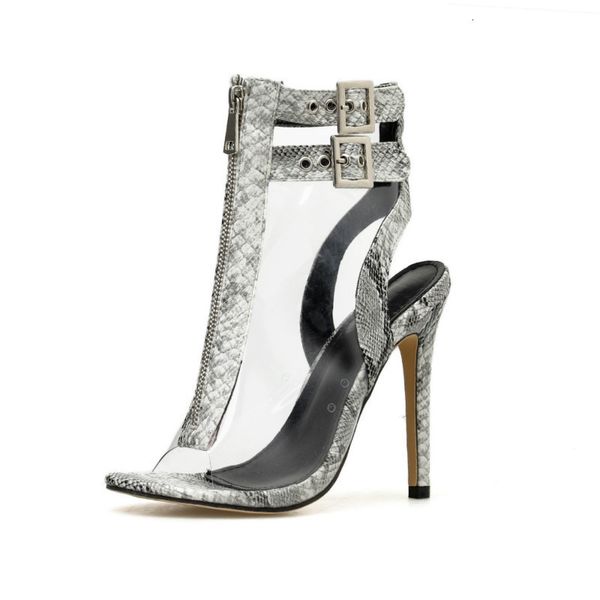 

sandal super high female heels cool boots, Black