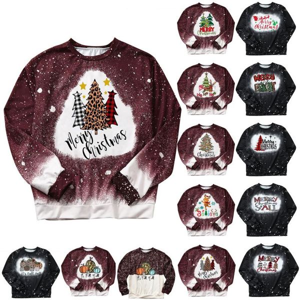 

women's sweaters merry christmas elk printed women sweater funny novelty jumper autumn oversized sweatshirt ugly for gifts #gm, White;black