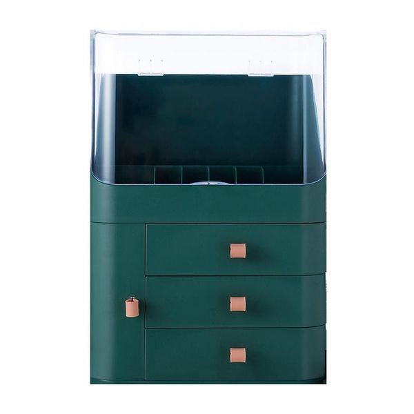 

storage boxes & bins jewelry organizer makeup cosmetic box drawer type deskfinishing rack dustproof mask case