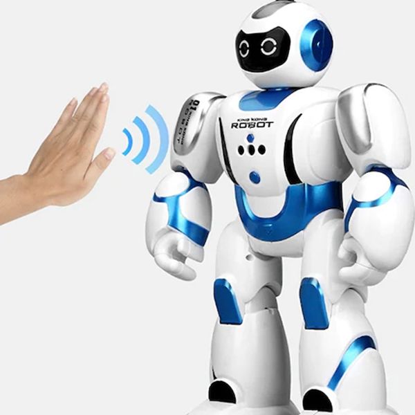 601 Güneş Şarj Dinamik Uzaktan Kumanda Indüksiyon Robot Erken Eğitim Hikayesi Programlama Diyalog Yüksek Teknoloji Çocuk Akıllı Oyuncak