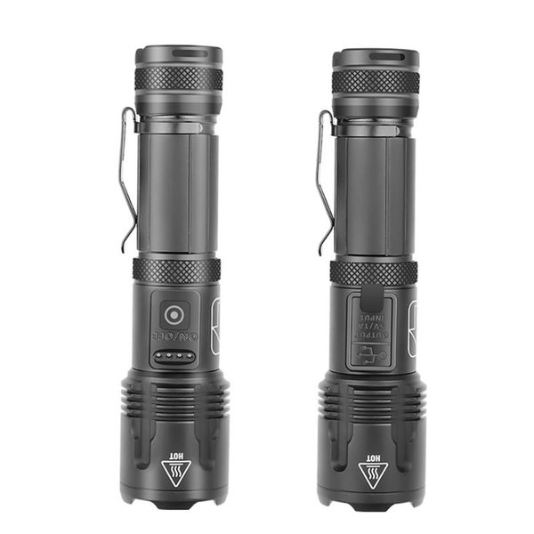 

flashlights torches z50 multi-function usb charging stylish led xhp70.2 torch bicycle light waterproof 5 modes adjustable use 186