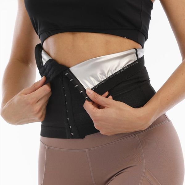 

waist support 25# trainer sweat tummy workout belt for women bodybuilding abdominal muscles shapewear shaper corset, Black;gray