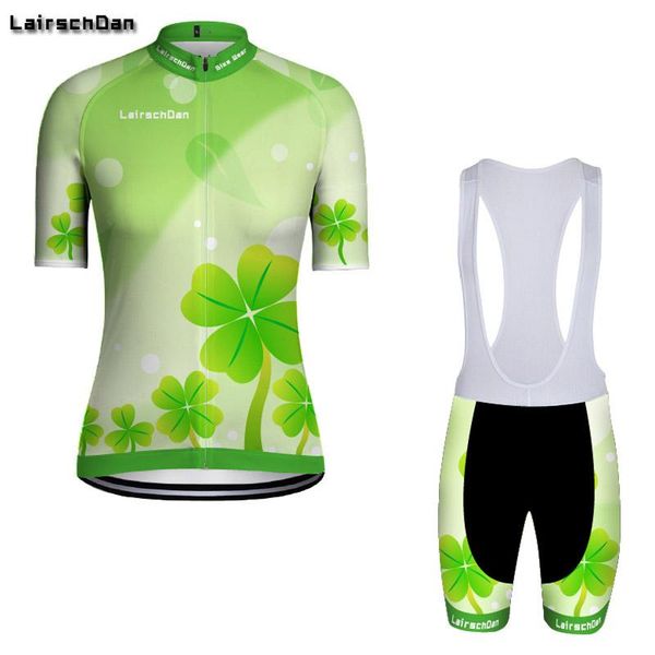 

racing sets lairschdan 2021 cycling jersey set for women quick dry mtb bike uniform female short sleeve bicycle team suit sportswear, Black;blue