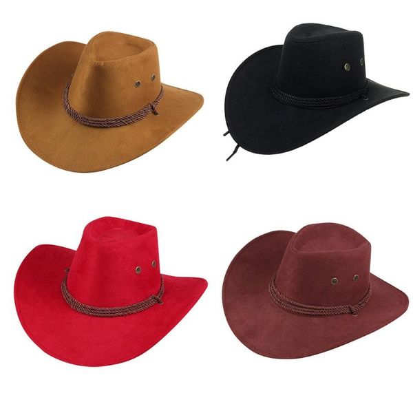 

wide brim hats palarie de soare 2022 cowboy summer men women hat outdoor western cap sunhat winter chapeau soleil, Blue;gray