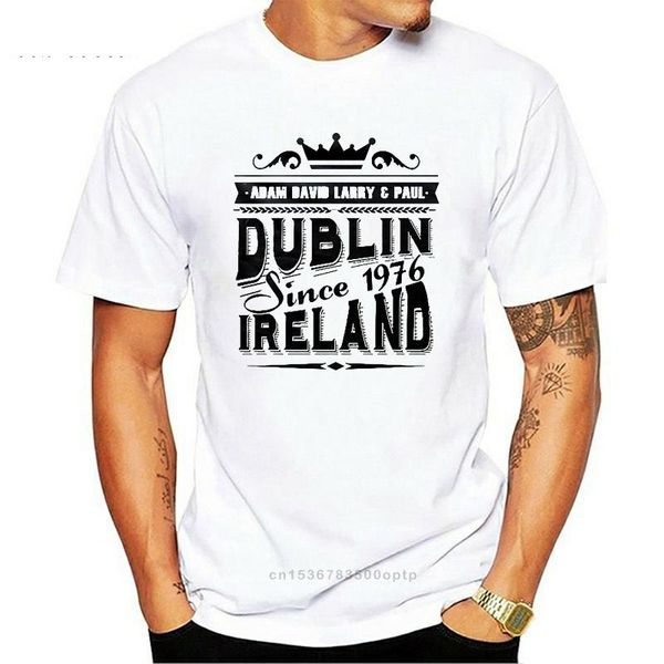 

men's t-shirts u2 dublin ireland vintage half sleeve t shirt, White;black