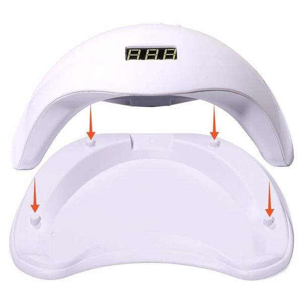 

nails lamp with lcd display & 4 levels adjustable 48w usb gel polish smart manicure device for diy nail beauty rp dryers