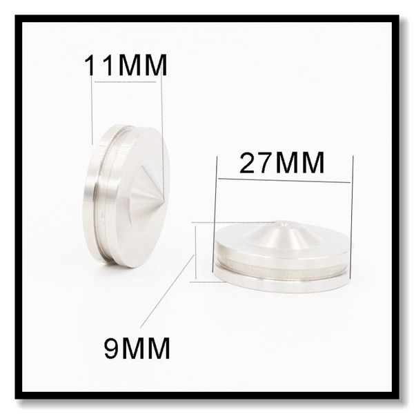 

smart power plugs 4pcs isf0005 27mm stainless steel speaker spike isolation feet cone pad amp hifi