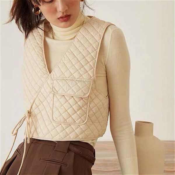 

women's vests hstar women autumn loose students outerwear ladies korean style mujer all-match leisure sleeveless ins fashionable v-neck, Black;white