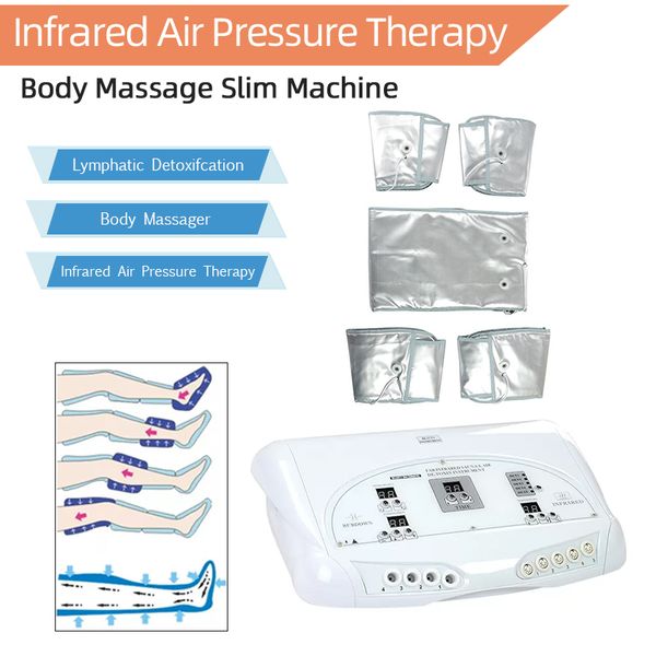 Máquina de emagrecimento 2 em 1 EMS Presoterapia de infravermelho distante Equipamento de drenagem linfática Pressoterapia para uso em salão de spa