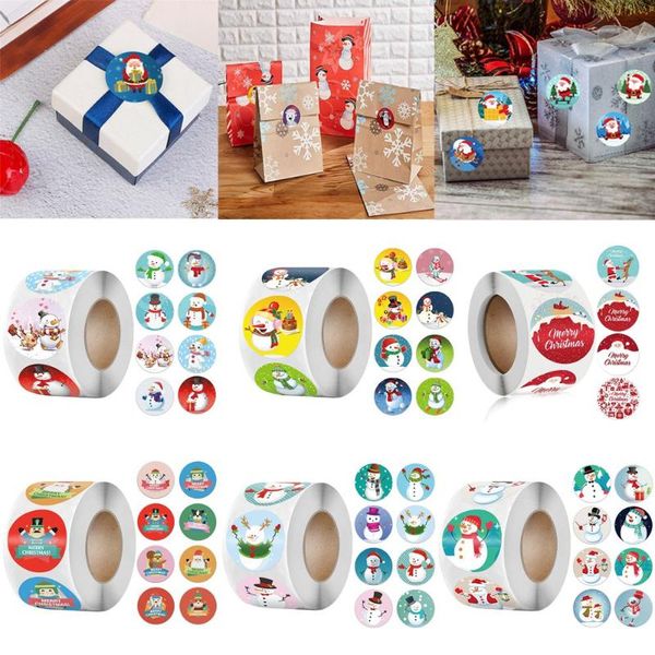 

gift wrap envelope packaging sticky note wedding decor kraft stickers xmas adhesive label seal sticker merry christmas