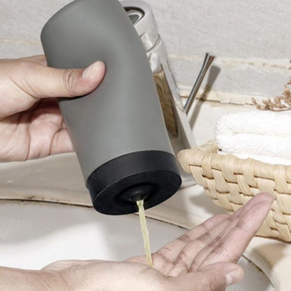 

liquid soap dispenser 240ml silicone press bottle shampoo shower lotion gel sub-bottling squeeze makeup refillable container