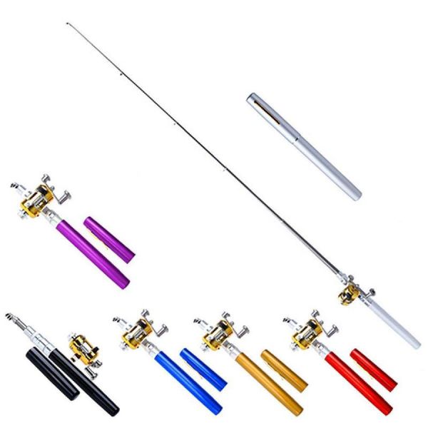 

boat fishing rods rod mini outdoor pocket fish pen shape aluminum alloy pole