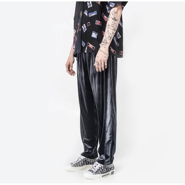 

in stock xl xxl 2021ss black cargo sweatpants women men 1 pants drawstring joggers sweatpants