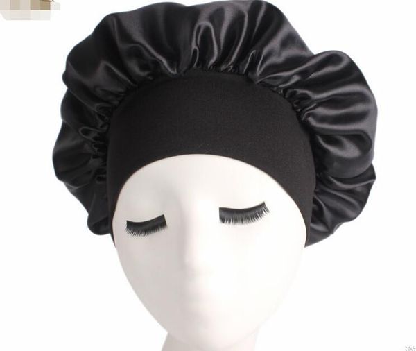 Appena femminile da donna in raso per cappello da sonno sonno per la notte per la cura del sonno cofano per donne uomini unisex bonnet de nuit gc559