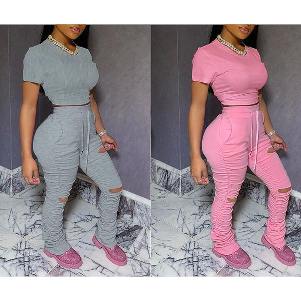 

women's hoodies & sweatshirts summer women tracksuit two piece set solid long casual pants sportswear sets sports outfits, Black