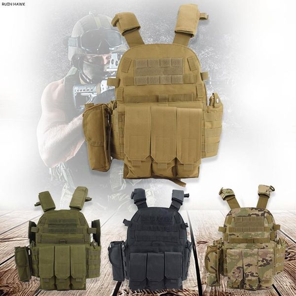 

men's tactical vest hunting and equipment paintball clothing accessories for webbed gear jackets, Camo;black