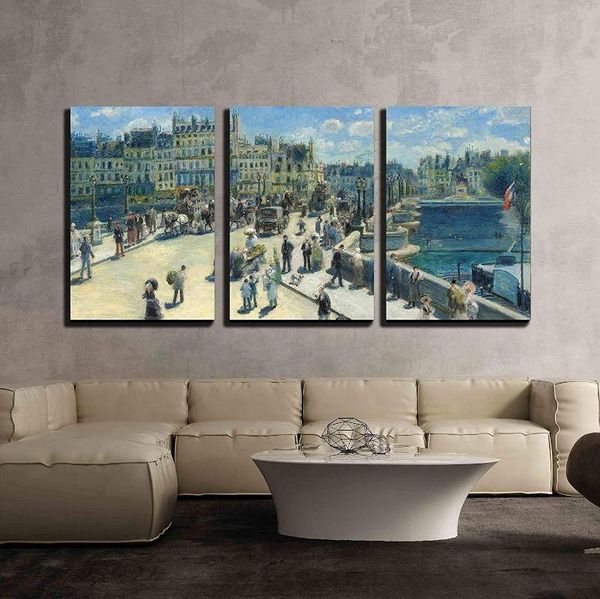 

metal painting 3 piece canvas wall art sunflower field under sunny sky modern home decor stretched and no framed