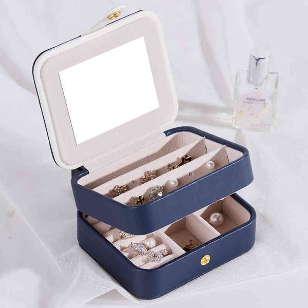 

cosmetic bags simple travel portable jewelry box earrings storage