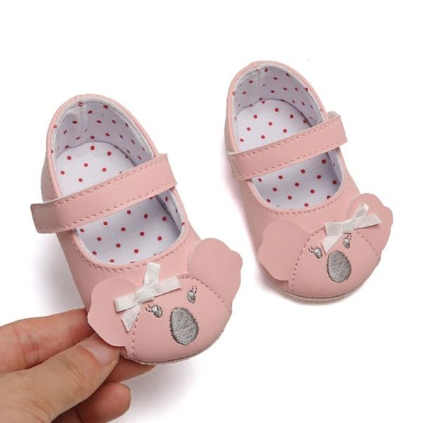 

first walkers born baby girls shoes moccasins infant toddler soft sole crib footwear cute mouse walker prewalker ballet shoe
