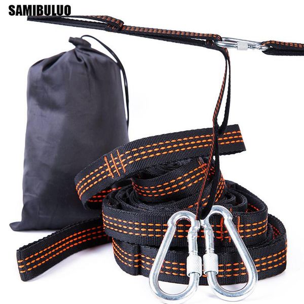 

hammocks samibuluo super strong bandage hammock belts hanging tree outdoor camping hiking tool rope 2pcs hooks