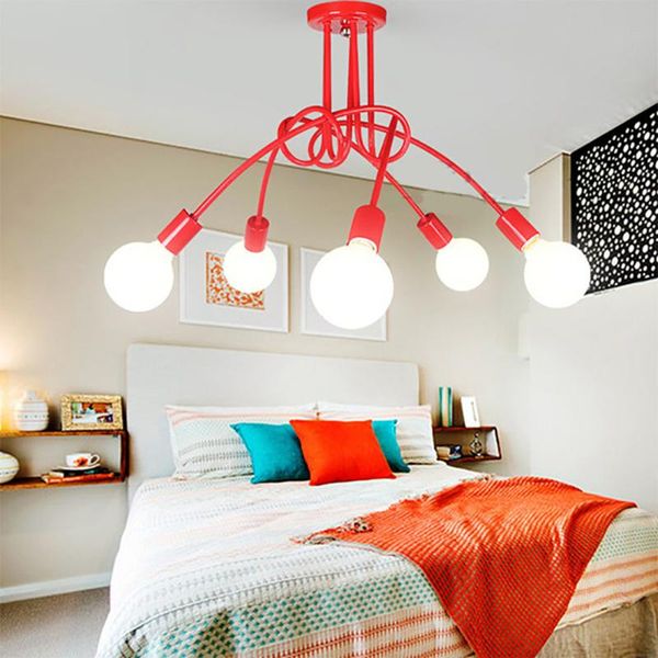 

ceiling lights nordic luminaria led lamp fixtures living room bedside aluminum home decoration light fans ligting