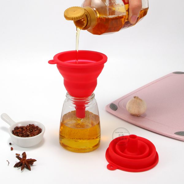 

foldable funnels for kitchen use food grade silicone collapsible kitchen funnel 1221963