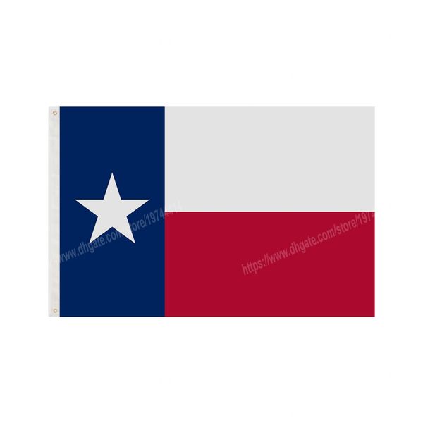 Bandeira do Estado do Texas Os Estados Unidos USA 90 * 150 cm 3 * 5ft Banner feita sob encomenda Fachos de metal ilhós interiores e exteriores podem ser personalizados