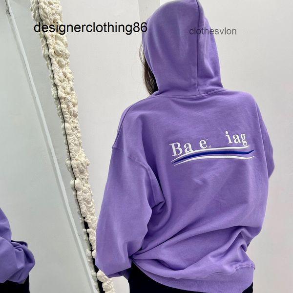 

wave 2022 21 designers hoodie cola balencaigas hoodies hoodie casual loose long sleeve men women, Black