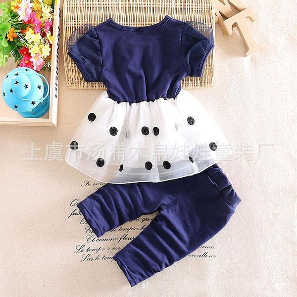 

clothing sets fashion toddler baby girls summer clothing set skids sport suit tracksuit bow 2pcs clothes 4a4d, White