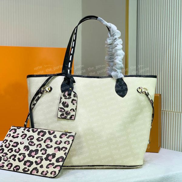 

wild at heart tote with matching pouch woven handles w leopard prints handbag fall purses