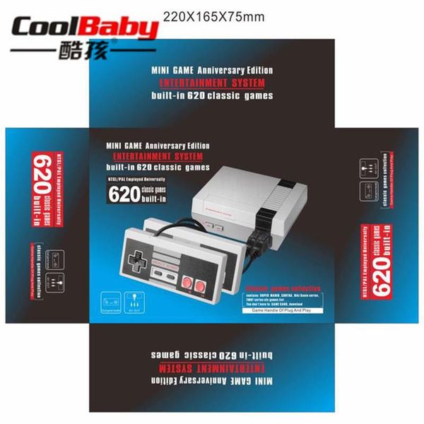 

30pcs/lot mini pal&ntsc tv handheld game console video with 620 different built-in games av output portable players