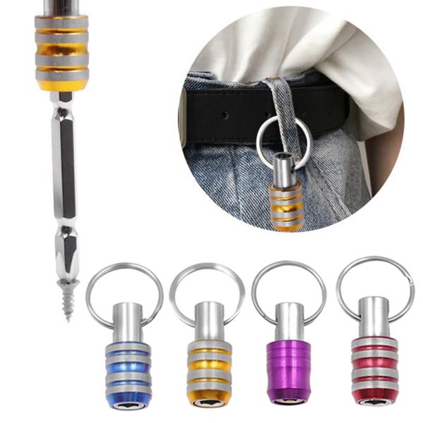 

1/4inch Hex Shank Screwdriver Bits Holder Extension Bar Drill Screw Keychain