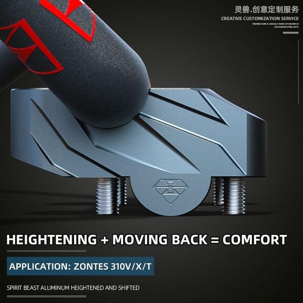 

handlebars suitable for zontes 310v handlebar heightening base remodel 310x heighten 310t direction moves backward