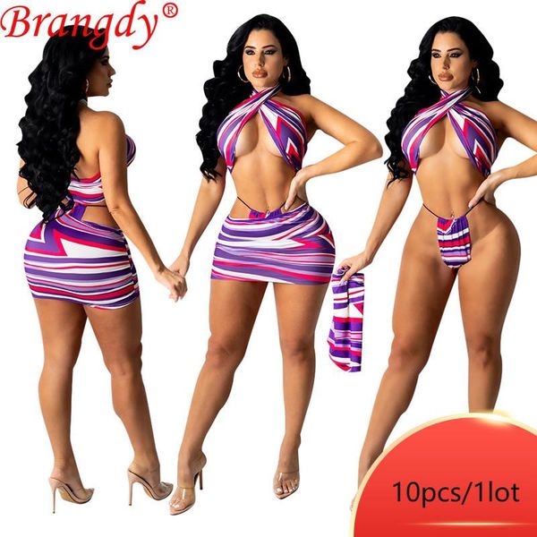 

women's swimwear bulk lots swimsuit women bikini set bathing suits woman 2021 items 3 piece womens b7037, White;black