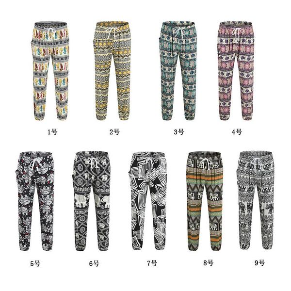 

men's pants 2021  printing casual fashion comfortable loose color, Black