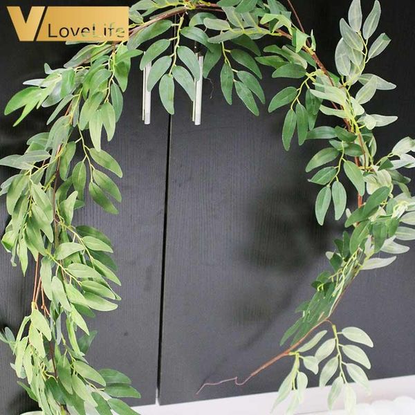 

willows artificial plant fake plants home decoration accessories flower diy ceiling winding road layout rattan el window 63" decorative