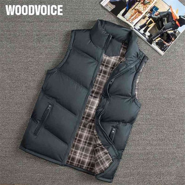 Colete homens elegante outono inverno quente casaco sem mangas slim fit casual casacos s waistcoat west mannen 88 210923