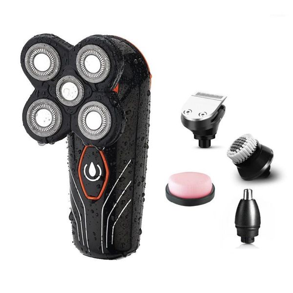 

electric razor 5 heads shaver in 1 men's grooming set hair trimmer face brush rechargeable cordless shaving device1