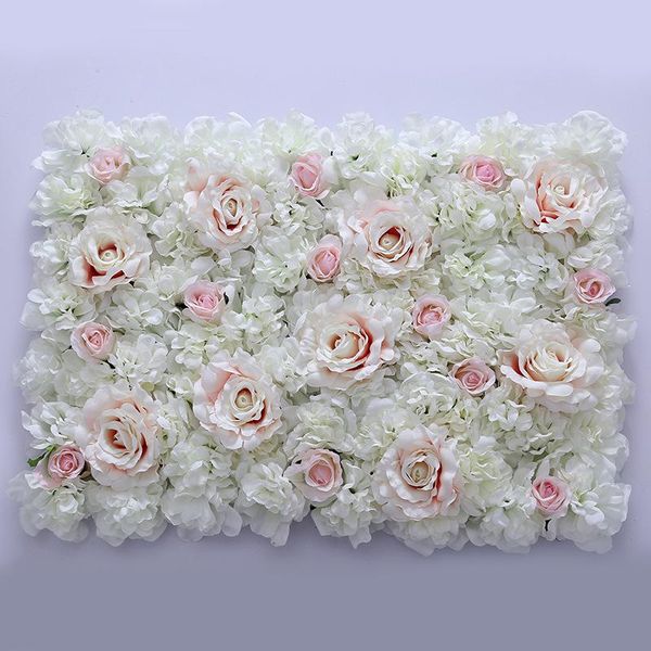 

decorative flowers & wreaths 10pcs/lot rose hydrangea flower panel artificial wall decor backdrop wedding party event layout 40*60cm