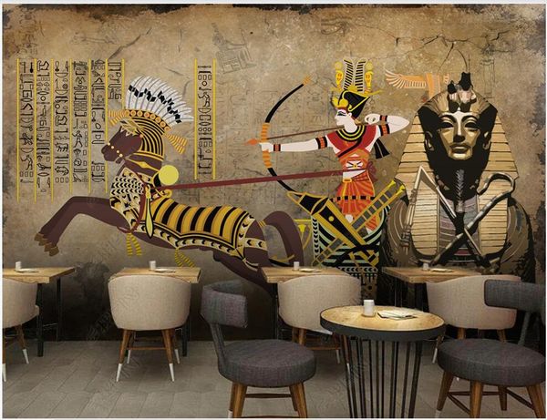 

3d wallpaper in rolls custom p mural vintage egyptian pharaoh hunting in the living room home decor 3d wall murals wallpaper for walls 3 d